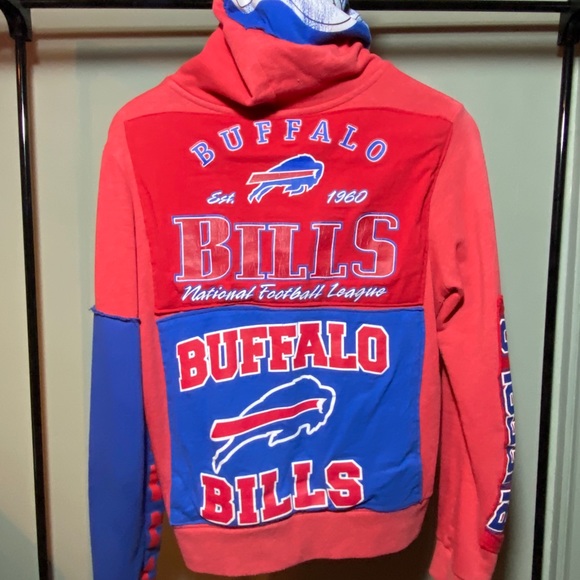 Upcycled Handbuilt Buffalo Bills Sweatshirt - Picture 2 of 6